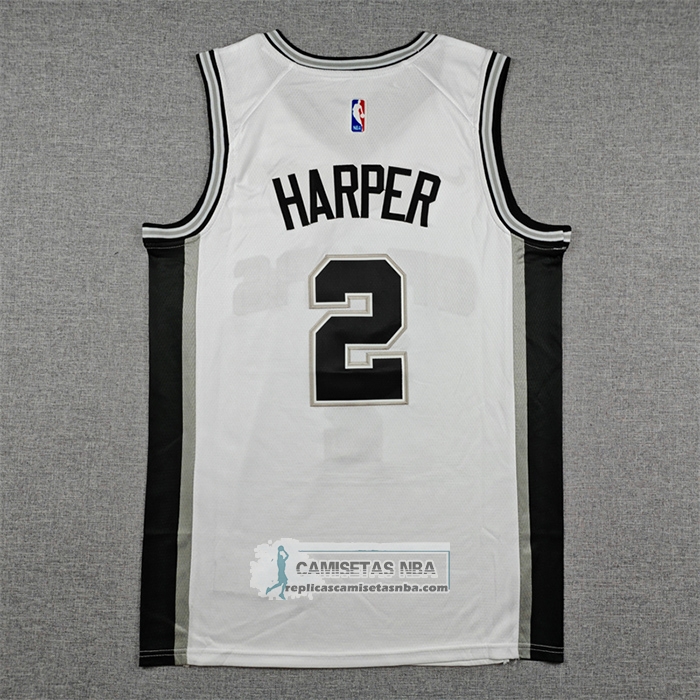 Camiseta San Antonio Spurs Dylan Harper NO 2 Association 2025-26 Blanco